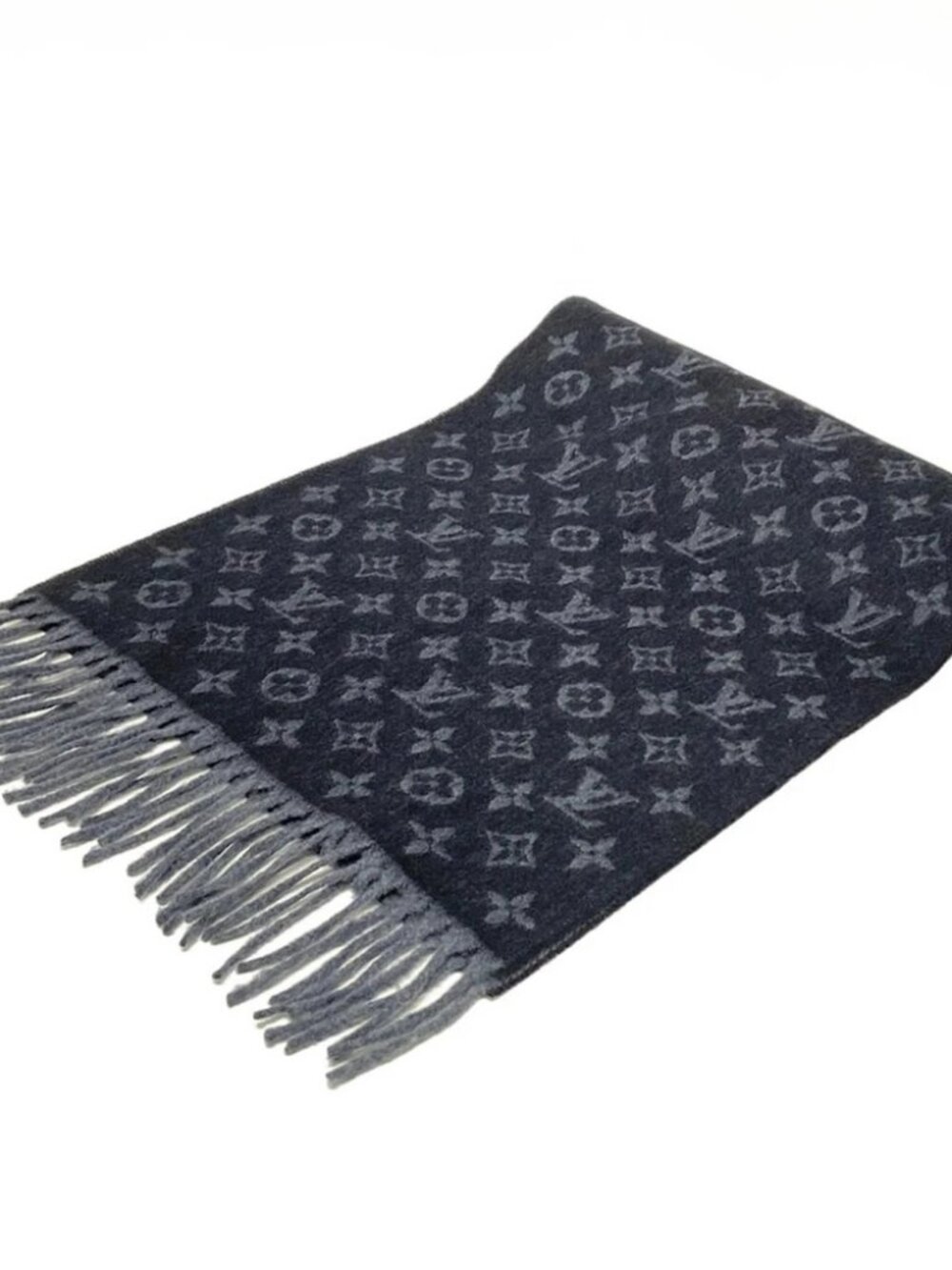 LOUIS VUITTON Echarpe Monogram Gradient Noir Scarf